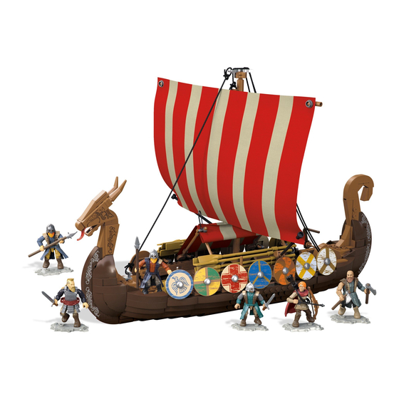 Mega Construx Probuilder Viking Longship Raid Instruction