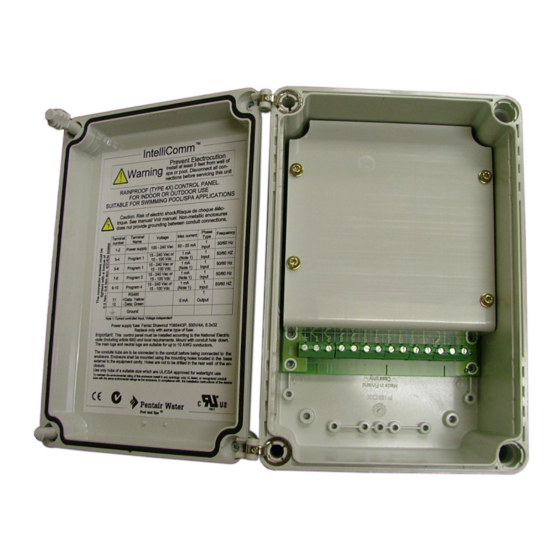 Pentair Pool Products IntelliComm Communication Center Installation Manual