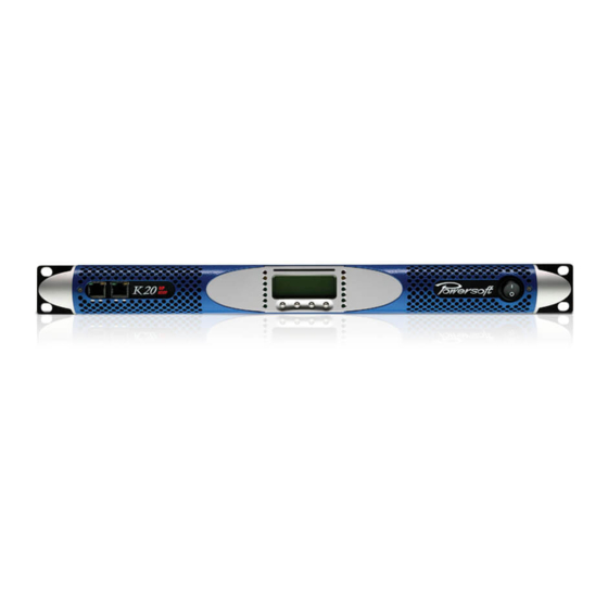 powersoft K Series How To Use