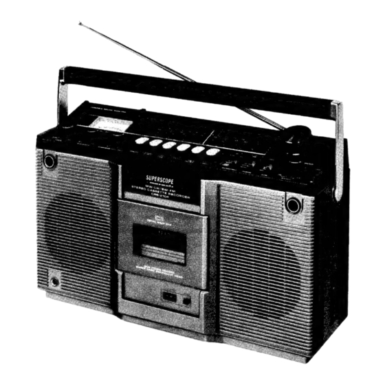 Marantz SUPERSCOPE CRS-2104 Manual