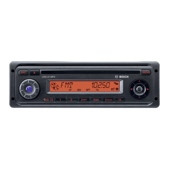 Bosch CRD 47 MP3 Operating And Installation Instructions
