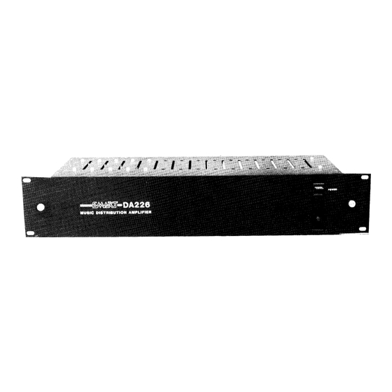 SMART DA226 Installation And Service Manual