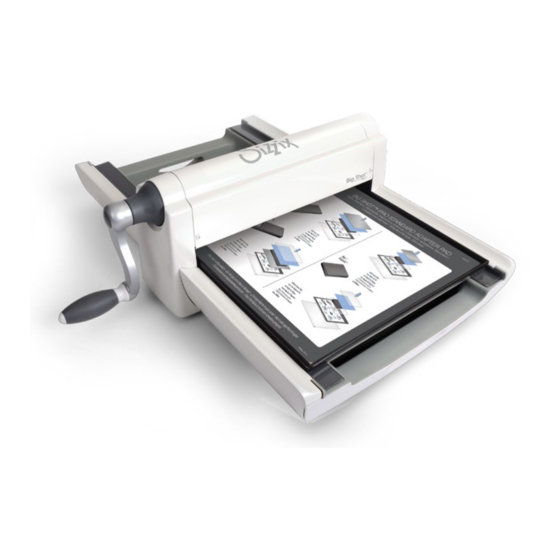 SIZZIX Big Shot Pro 660550 Instruction Booklet