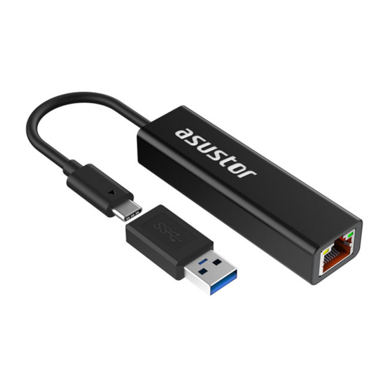 ASUSTOR AS-U2.5G2 Quick Installation Manual