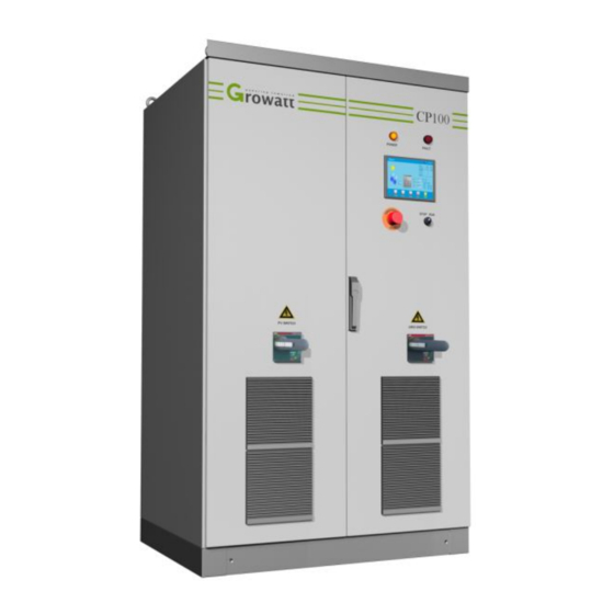 Growatt CP100 Installation Manual