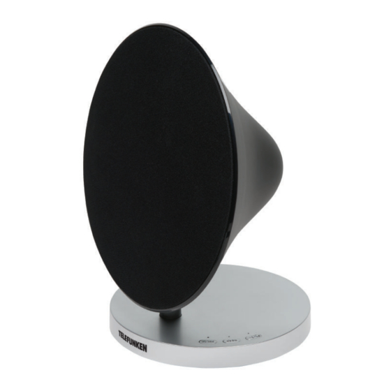 Telefunken BS1011 Bluetooth Speaker Manuals