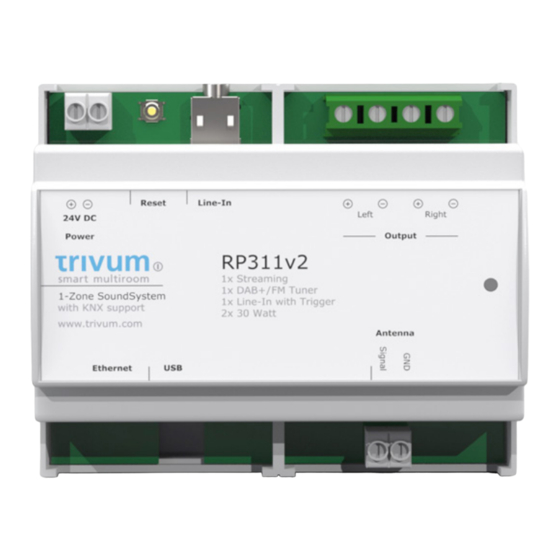 Trivum RP311v2 Quick Installation Manual
