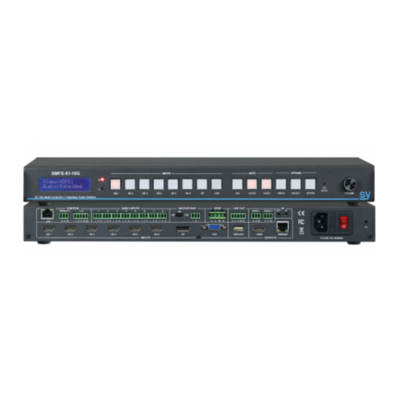 SY Electronics SMFS-81-18G Manuals