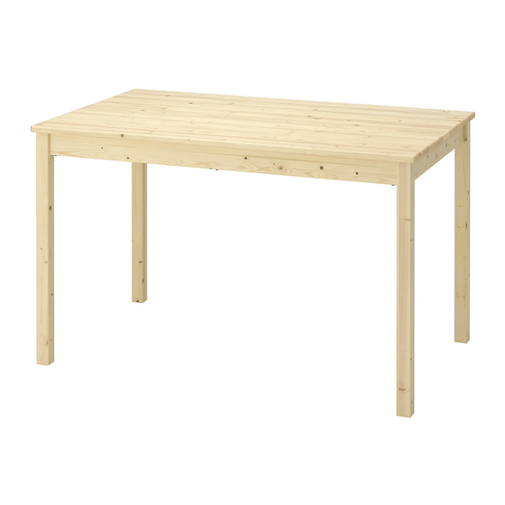 IKEA INGO DINING TABLE 47 1/4X29 1/2" Instructions