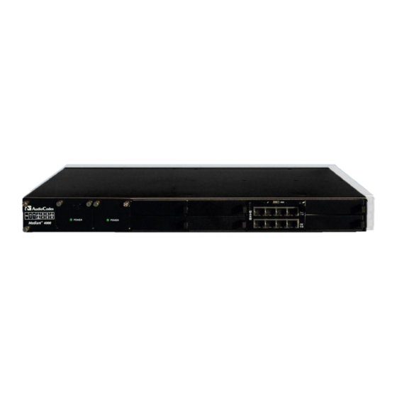AudioCodes Mediant 4000 SBC Hardware Installation Manual