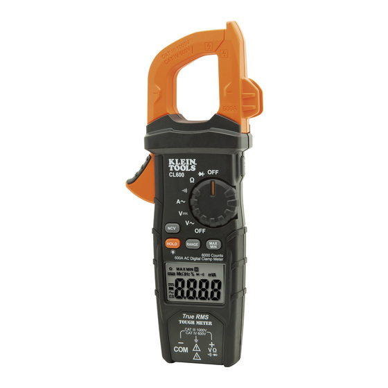 Klein Tools CL600 Instruction Manual