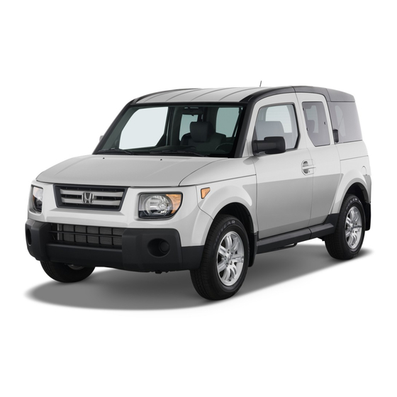 Honda 2008 Element Owner's Manual