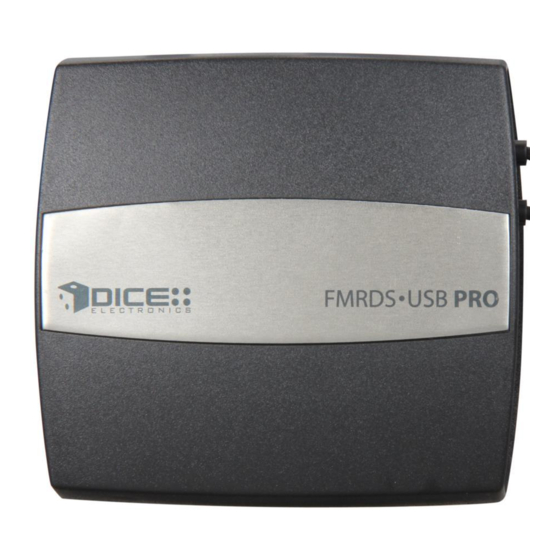 DICE FMRDS USB PRO Installation Manual