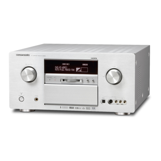 Marantz SR9600 Specification Sheet