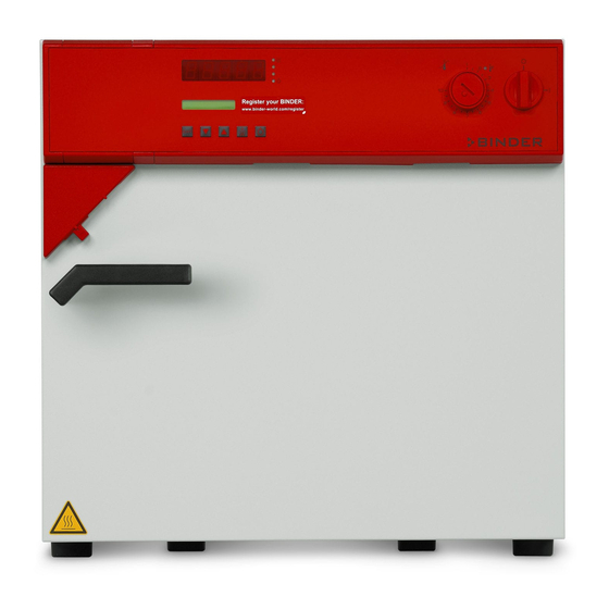 Binder FP 53 Operating Manual