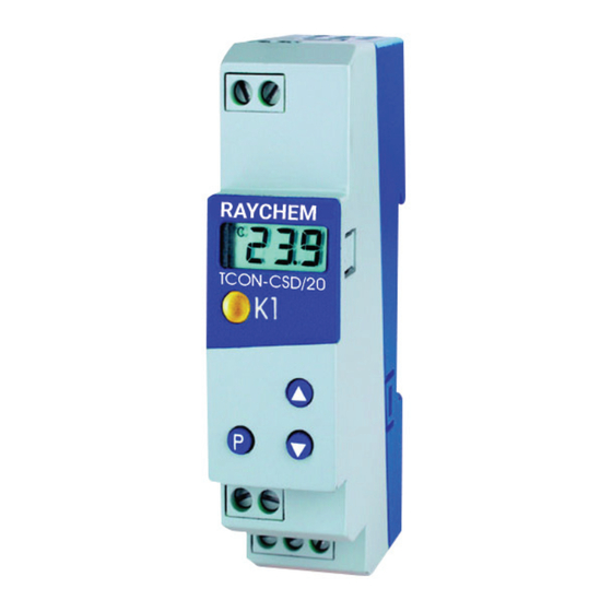nvent Raychem TCON-CSD/20 Operating Instructions Manual