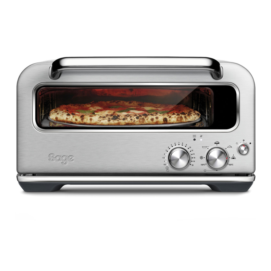 Sage Smart Oven Pizzaiolo BPZ820 Quick Manual