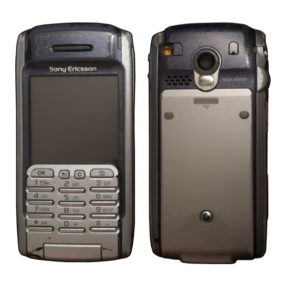 Sony Ericsson P900 Test Instructions