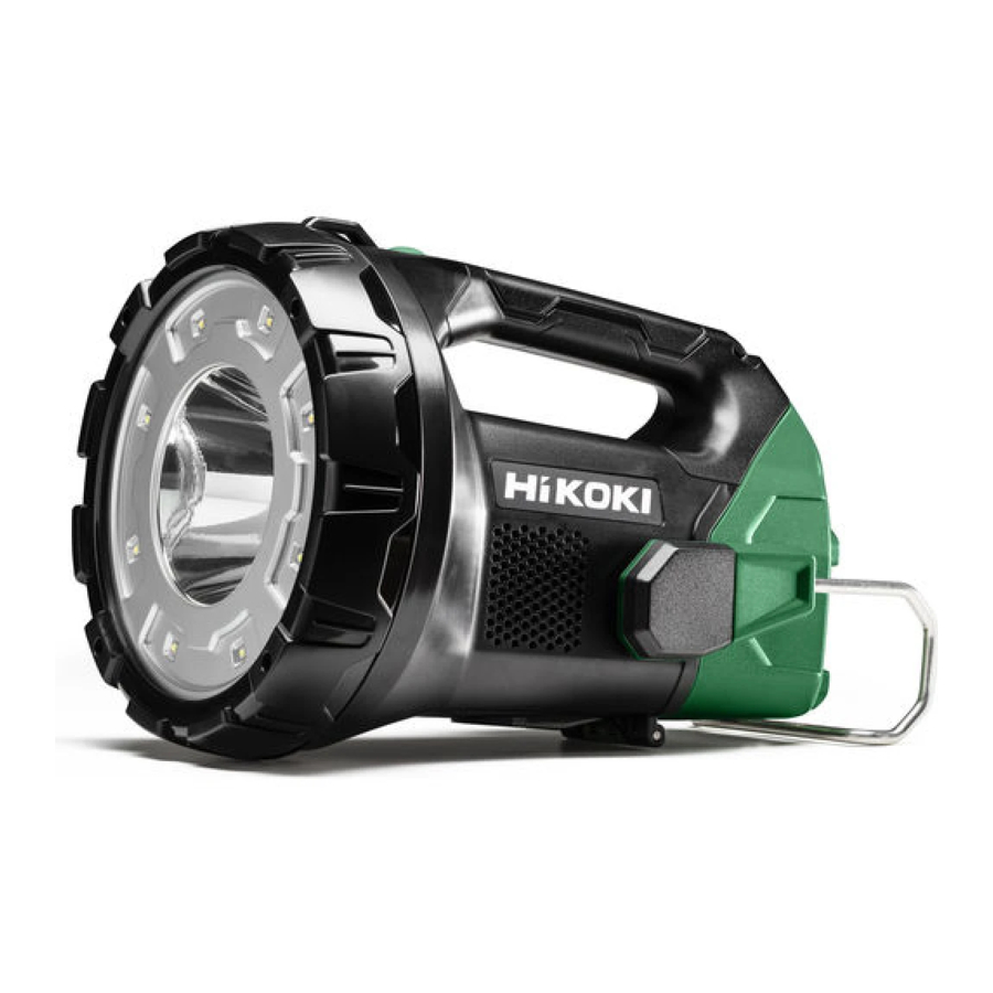 HIKOKI UB 18DA - Cordless Search Light Manual