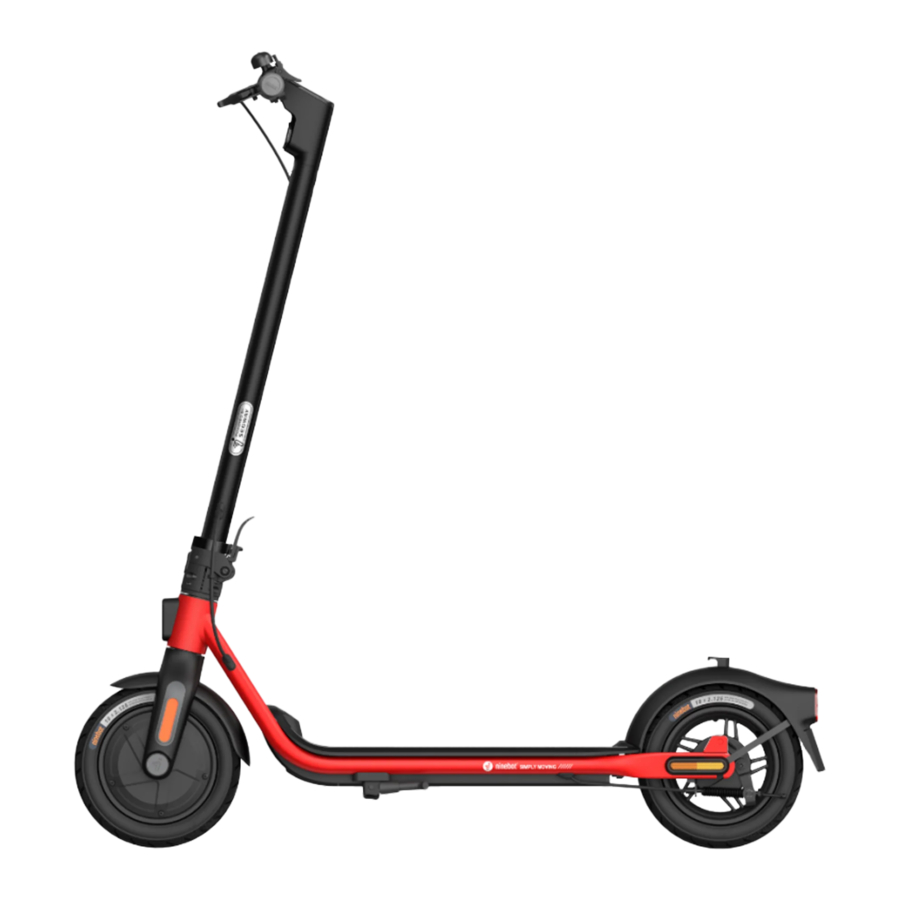 Segway Ninebot D18E/D28E/D28D/D38E/D38D - KickScooter Manual