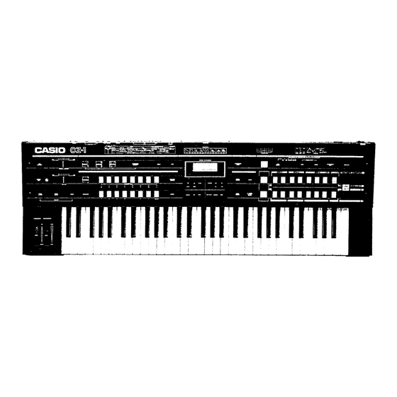 Casio Cosmo CZ-1 Operation Manual