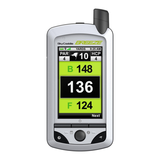 SkyCaddie BREEZE User Manual