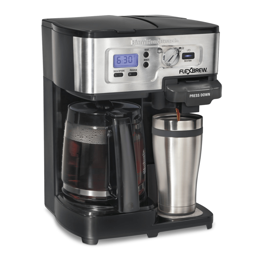 Hamilton beach hotsell flexbrew 49976 manual