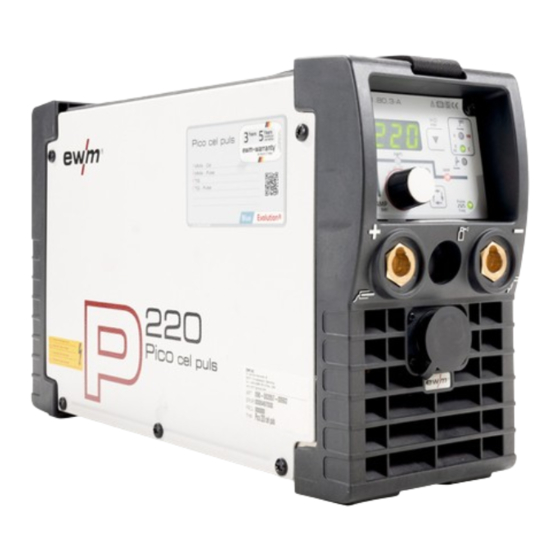 EWM Pico 220 cel puls Operating Instructions Manual