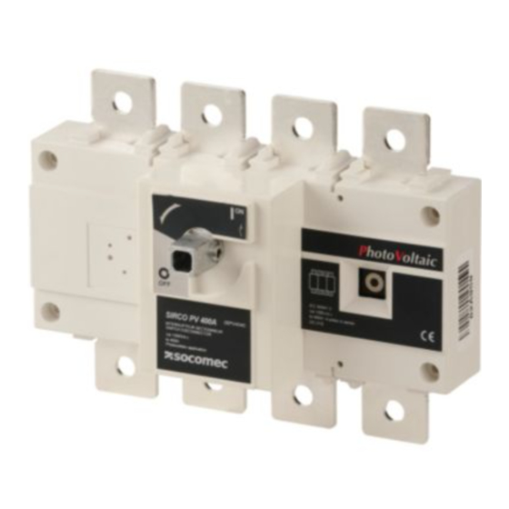 socomec SIRCO PV 26PV4010 Manual