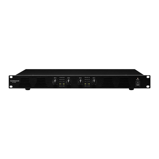 Monacor PA-4120D Instruction Manual
