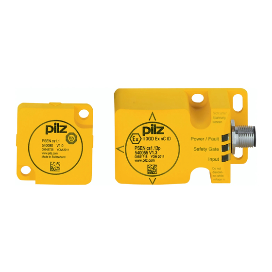 Pilz PSEN cs1.13p ATEX Operating Instructions Manual