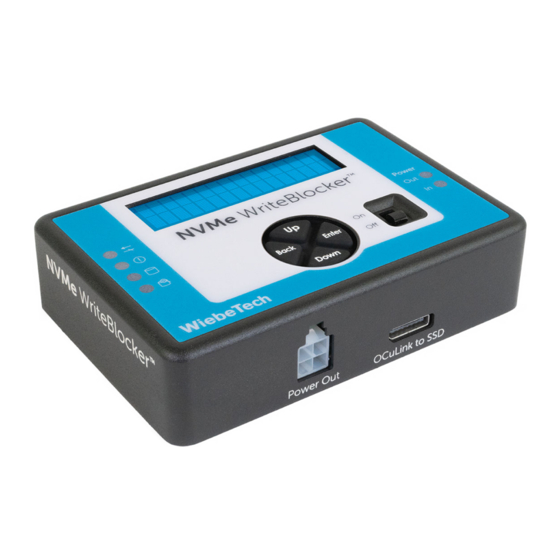 CRU NVMe WriteBlocker User Manual