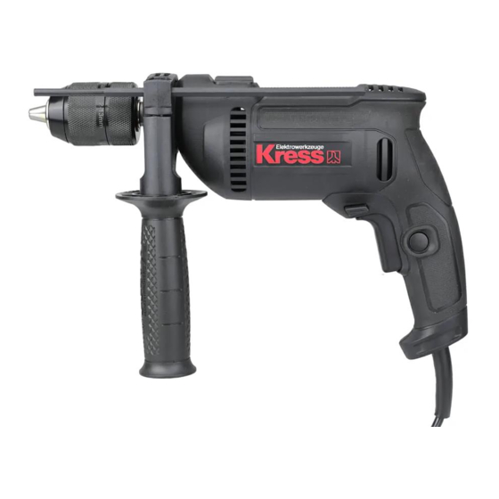 KRESS KUY02P Hammer Drill Manuals