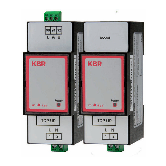 KBR multisys D2-ESET/MSMT-4 User Manual Technical Parameters