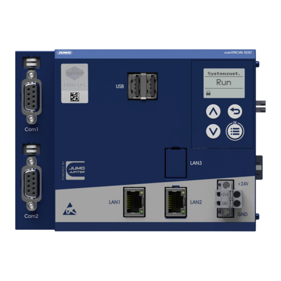 JUMO variTRON 500 Manuals