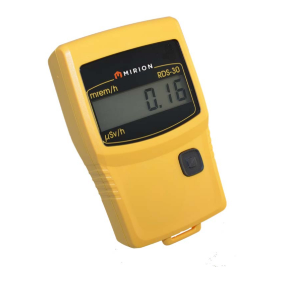 Mirion Technologies RDS-30 User Manual