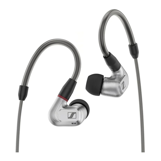 Sennheiser IE 900 Instruction Manual