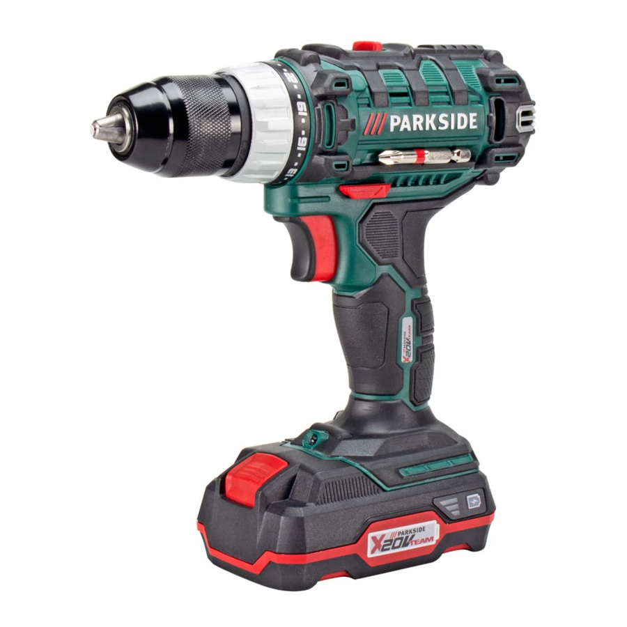 Parkside PABS 20-Li D4 (306436) - Power Screwdriver Manual