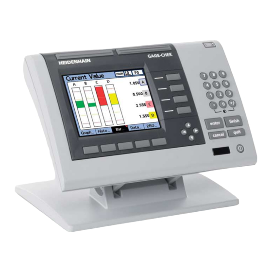 HEIDENHAIN ND 2100G - V2.59.0 Quick Reference Manual