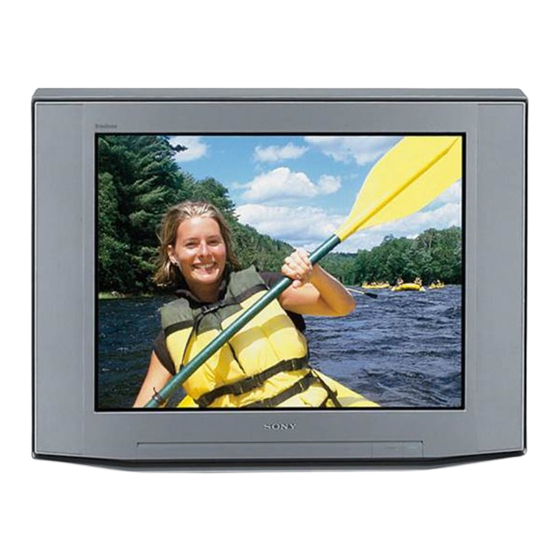 Sony FD Trinitron WEGA KV-32XBR400 Operating Instructions Manual