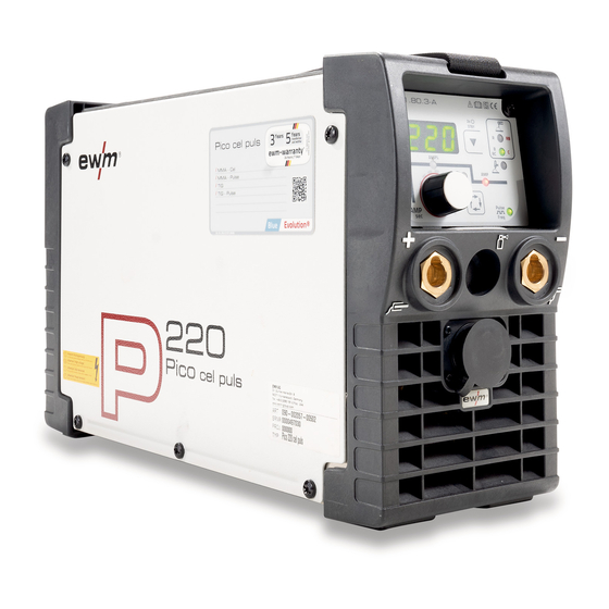 EWM Pico 220 cel puls Operating Instructions Manual