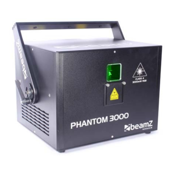 Beamz phantom 750 Instruction Manual