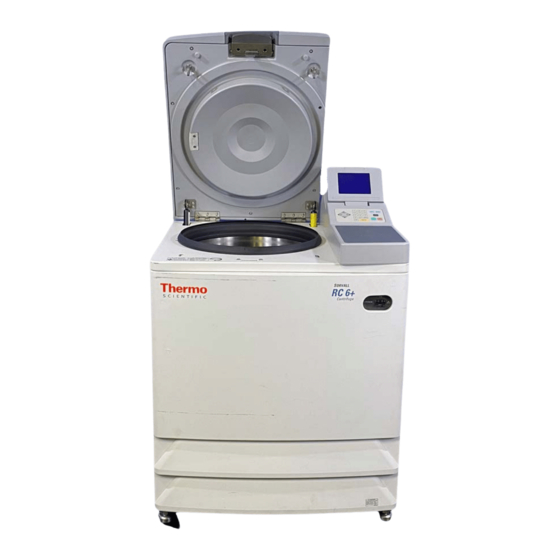 Thermo Scientific Sorvall RC6 Plus Instruction Manual