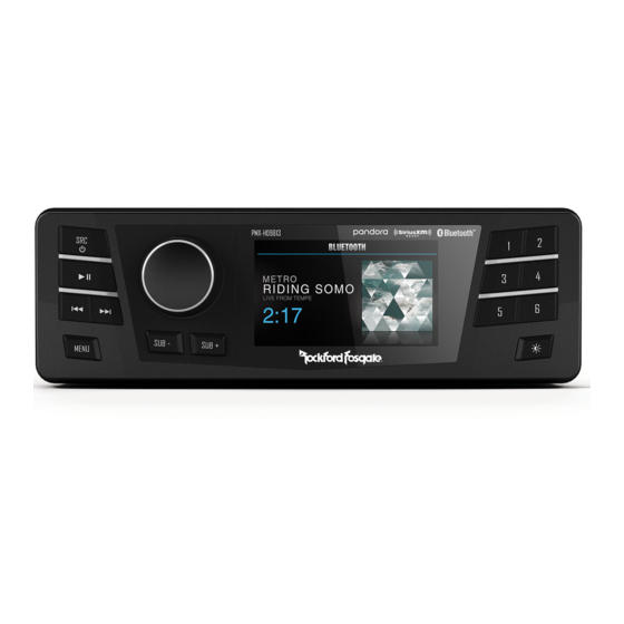 Rockford Fosgate Punch PMX-HD9813 Manual