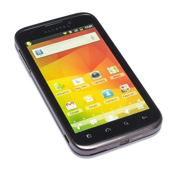 Alcatel one touch 995 Quick Start Manual