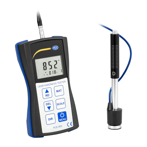 PCE Instruments PCE-900-ICA User Manual