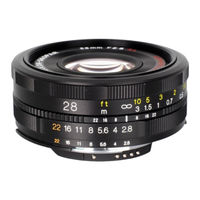 Voigtlander COLOR-SKOPAR 28mm F2.8 Aspherical Type I VM Instruction Manual