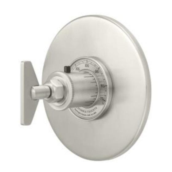 California Faucets TO-THN-85 Installation Instructions