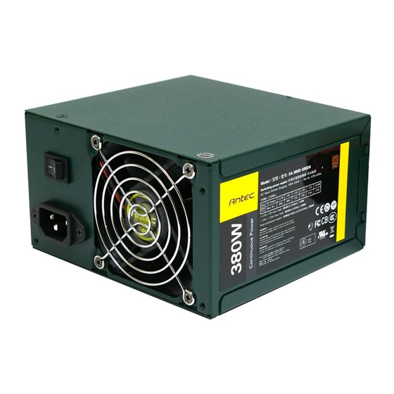 Antec EA-380D GREEN User Manual