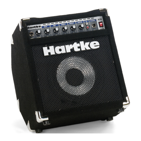 Hartke A25 Owner's Manual